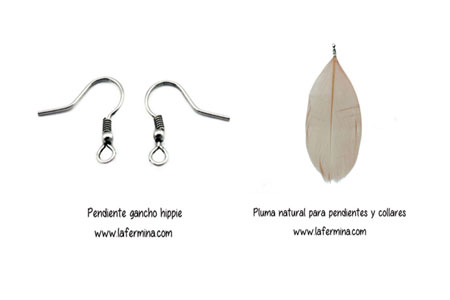 Pendiente-gancho-hippie-plumas-estilo-boho