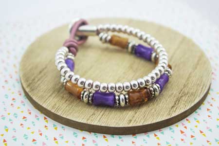 Pulsera-doble-tubos-colores-zamak-plata-abalorios-bisuteria-la-fermina-bolas-