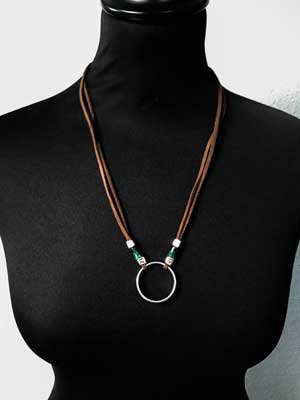 collar círculo cuelga gafas