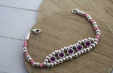 Pulsera petunia paso a paso