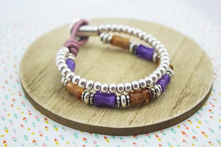 Pulsera-doble-tubos-colores-zamak-plata-abalorios-bisuteria-la-fermina-bolas-