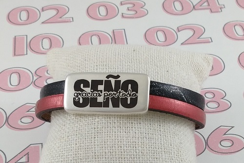 Pulsera entrepieza reztangular para profe