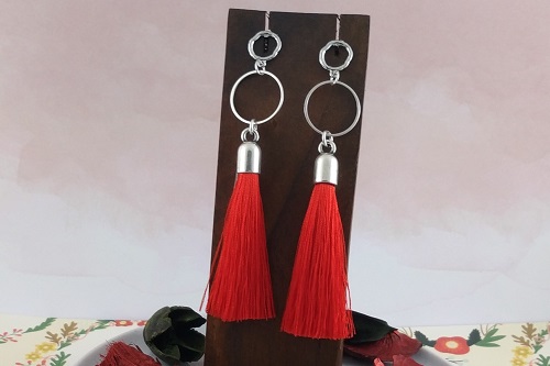 Pendientes Largos con Pendientes Aro con Anilla