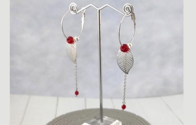 Vídeo Tutorial Pendientes Aro con Hoja